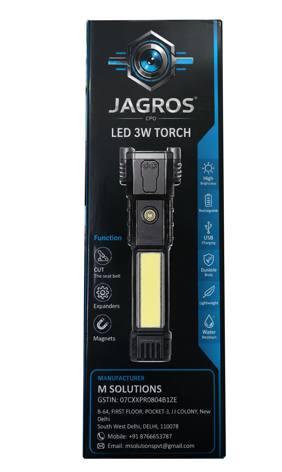 3W Rechargeable Torch